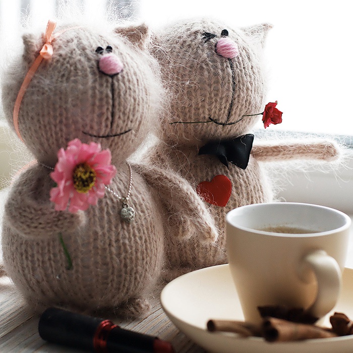 Мягкая игрушка "Милая пара Котиков"