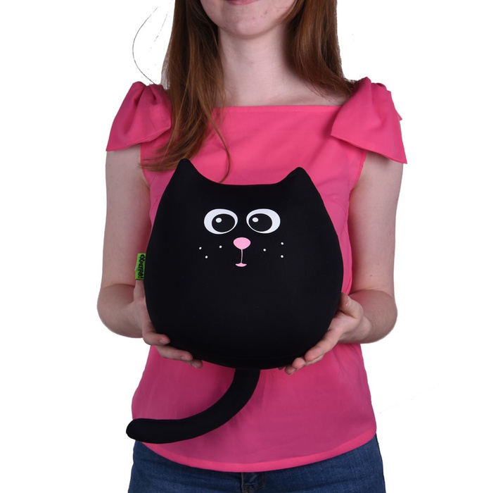 М'яка іграшка-антистрес Кіт Угольок міні