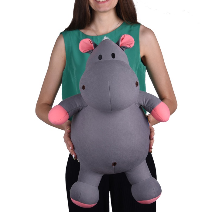 М'яка іграшка-антистрес Бегемот Абрикоско