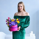 Квіти в коробці "Барви весни"