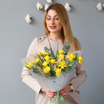 Букет з нарцисів "Сонячний сад"