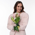 Букет з гіацинтами та тюльпанами "Подих весни"