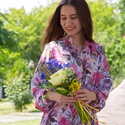 Букет с пионом "Маленькому патриоту"