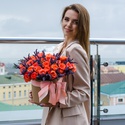 Квіти у коробці "Квіткова фантазія", M