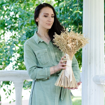 Букет из сухоцветов "Пшеница и просо"