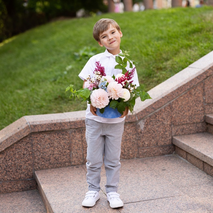 Квіти в коробці "Смак осені"