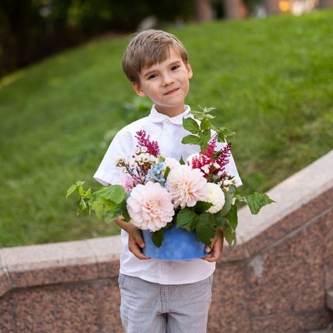 Квіти в коробці "Смак осені"