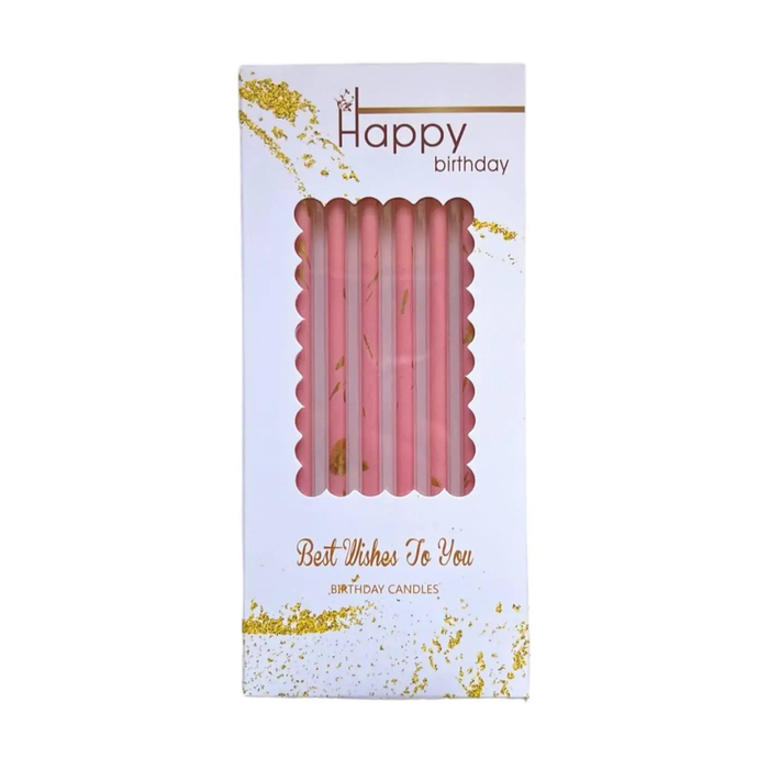 Свечи для торта с брызгами золота