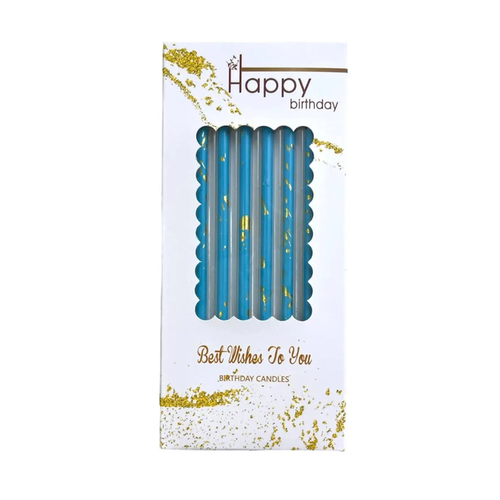 Свечи для торта с брызгами золота