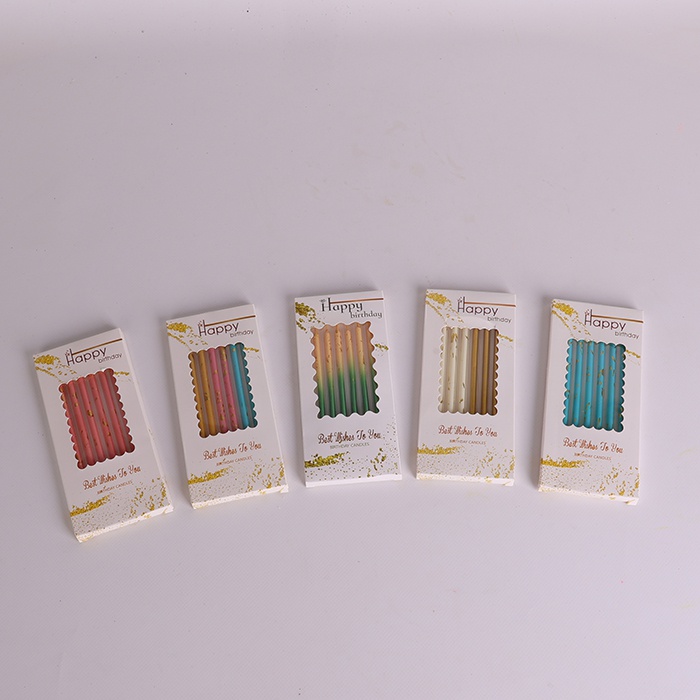 Свечи для торта с брызгами золота