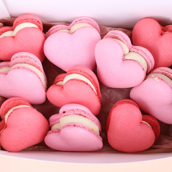Макаронс серця, 10 шт