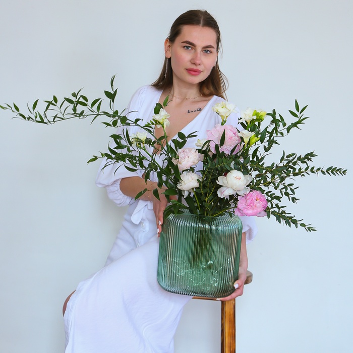 Букет в вазе "Цветочный шелк"