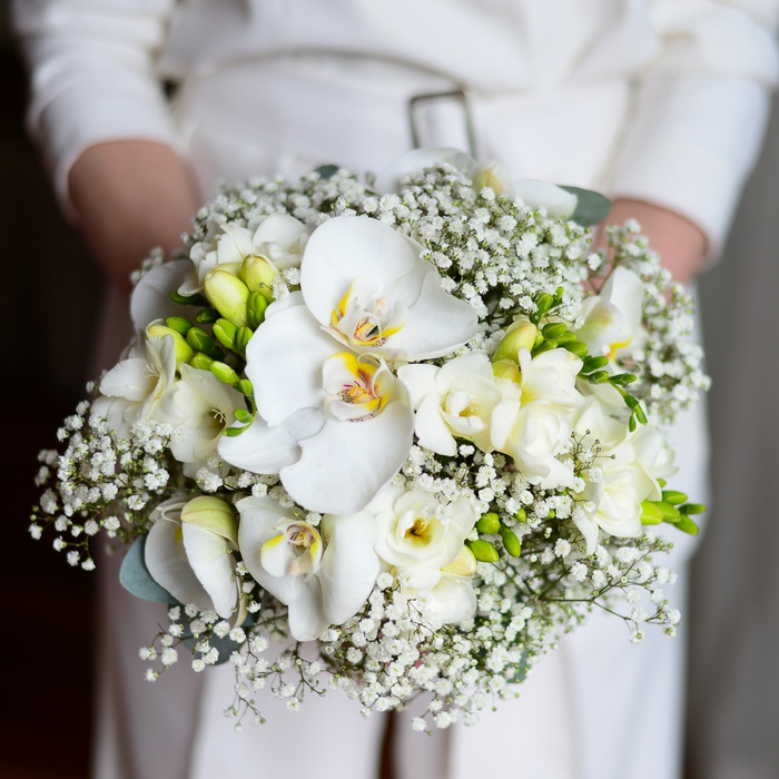 Букет невесты "Воздушный белый"