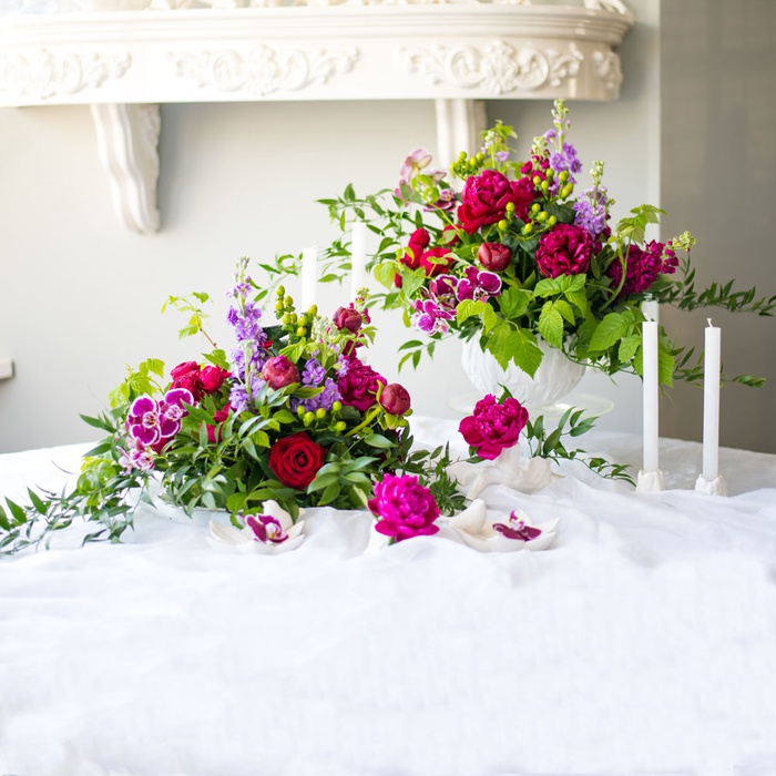 Весільне оформлення "Бордо"