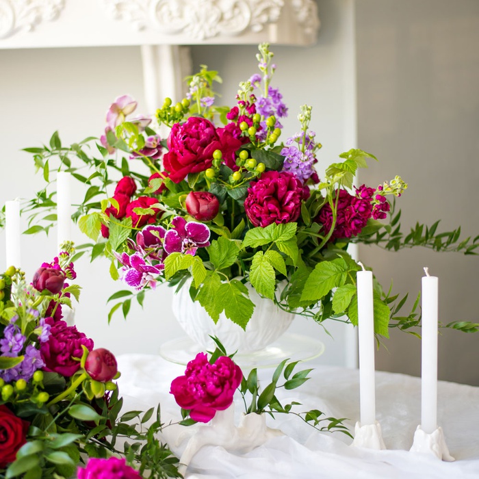 Весільне оформлення "Бордо"