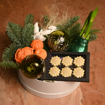 Подарунковий новорічний набір зі свічками "Тепле щастя"