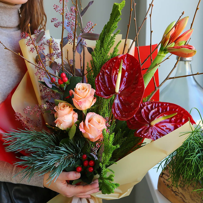 Зимовий букет "Напередодні свята"