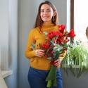 Букет з амарилісом "Святковий настрій"