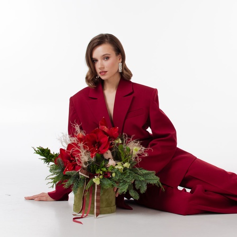 Квіти в коробці "Новорічна казка"