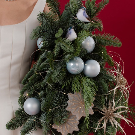 Новорічна ялинка "Срібна класика"