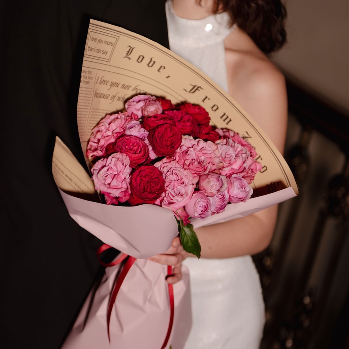 Букет із троянд "Джелатто", S