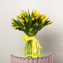 Букет 35 жовтих тюльпанів