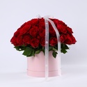 Троянди в коробці "Пелюстки пристрасті"